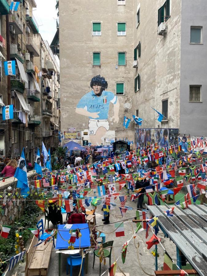 Geman Flat - 1 Min Maradona Mural Neapol Zewnętrze zdjęcie